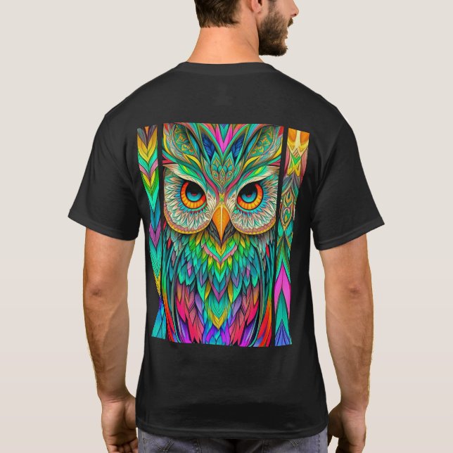 Camiseta colorida de arte digital T-Shirt (Verso)