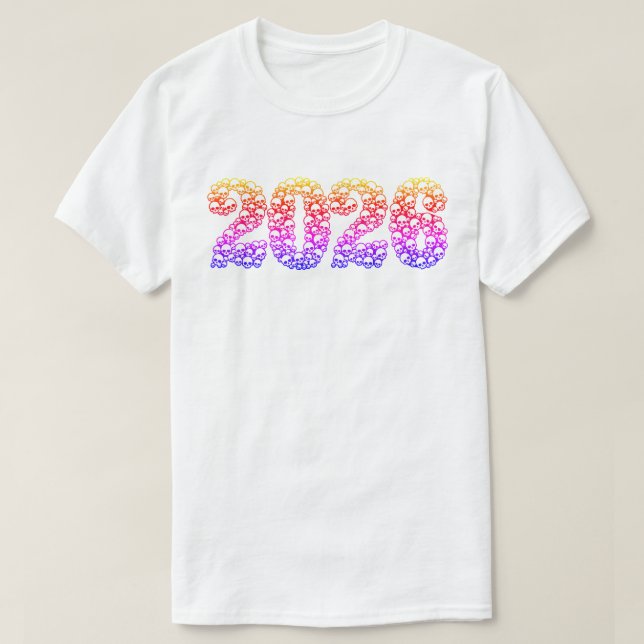 Camiseta Colorida de Crânios de 2026 (Frente do Design)