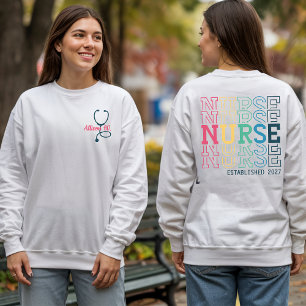 Camiseta Colorida de Enfermeira – Camisa de Enferm
