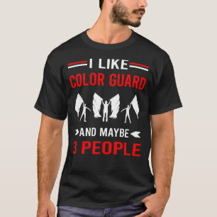 Camiseta Colorida de Guarda Vermelha 3 Pessoas