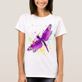 Camiseta colorida de libélula