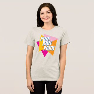 Camiseta colorida de Pine Run Park para mulheres