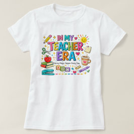 Camiseta Colorida de Professor da Minha Era de Pro