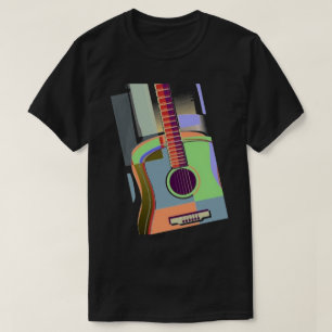 Camiseta Colorida de Violão