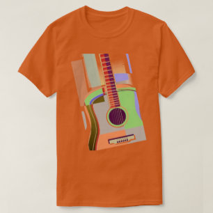Camiseta Colorida de Violão