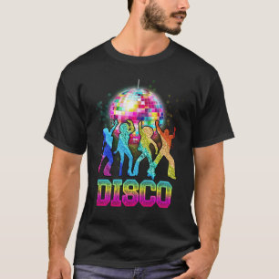 Camiseta Colorida Disco Ball 70S Vintage - Tema Retroativo 