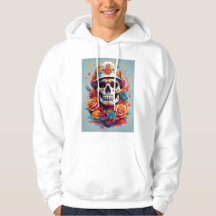 Camiseta Colorida do Caveira Hoodie