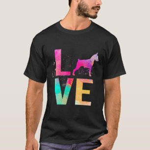 Camiseta Colorida Doberman Pinscher Dog Mãe Doberman Pinsch
