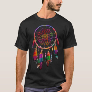 Camiseta Colorida Dreamcatcher Feenas Nativas Americanas Tr
