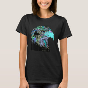 Camiseta Colorida Eagle, que imprime o motif animal america