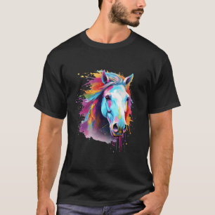 Camiseta Colorida Eriskay Pony Horse Splash