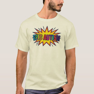 Camiseta Colorida Explosão de Estrelas Autismo Épi