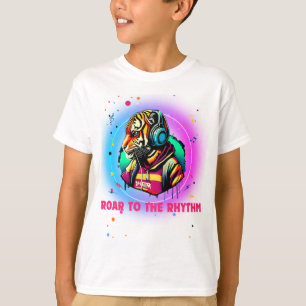 Camiseta Colorida Face De Tigre
