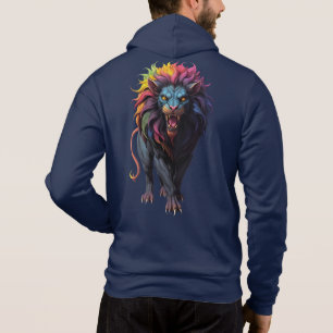 Camiseta Colorida Fantasy Art a Lion