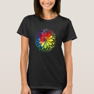 Camiseta Colorida Flor Mandala