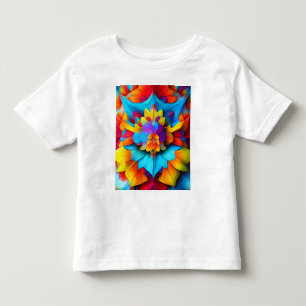 Camiseta Colorida Floral Mandala Design