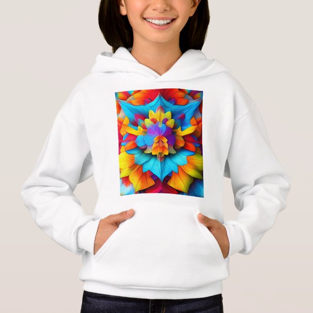 Camiseta Colorida Floral Mandala Design (Frente)