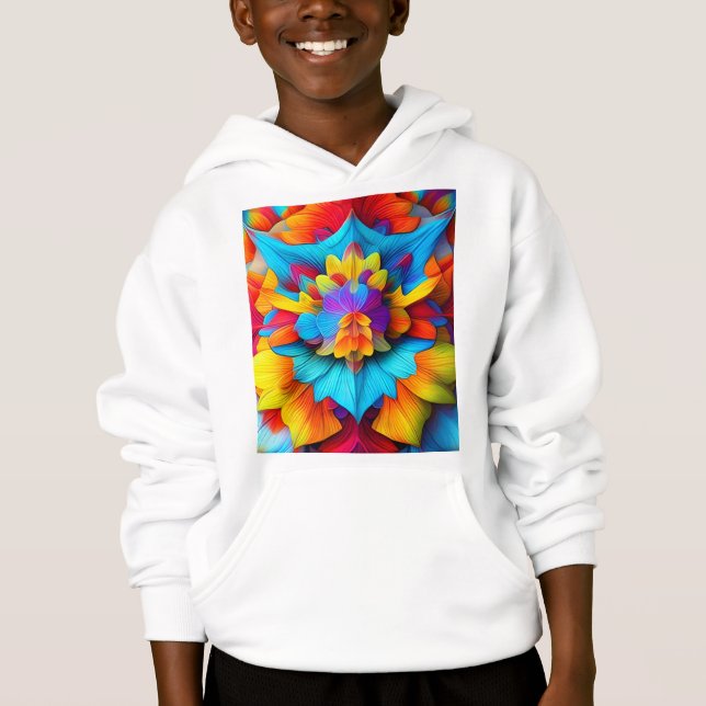 Camiseta Colorida Floral Mandala Design (Frente)
