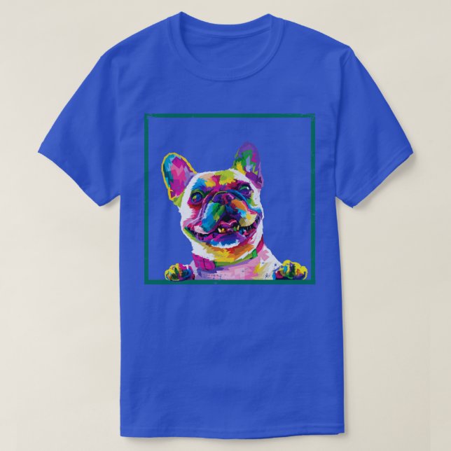 Camiseta Colorida Frenchie (Frente do Design)