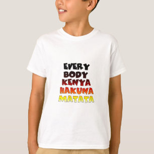 Camiseta Colorida Hakuna Matata: Uma Celebração Queniana