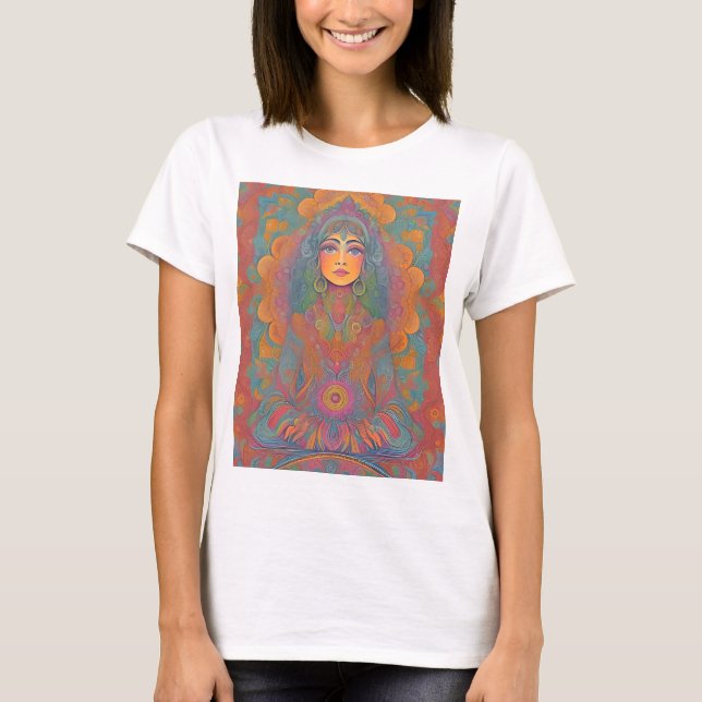 Camiseta colorida 'hippy' (Frente)