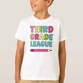 Camiseta Colorida Liga De Volta À Escola