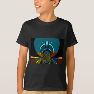 Camiseta Colorida Maasai Shield Design
