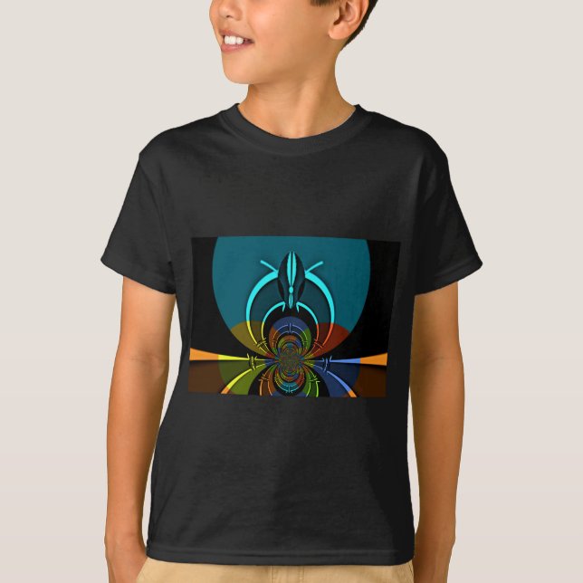 Camiseta Colorida Maasai Shield Design (Frente)