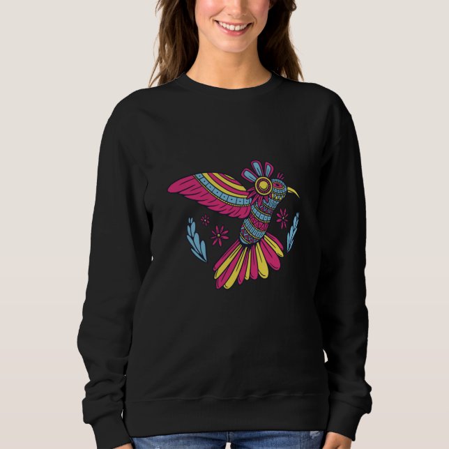 Camiseta Colorida Mandala Hummingbird (Frente)