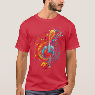 Camiseta Colorida Music Design 1
