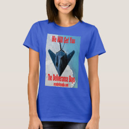 Camiseta colorida "Nós Vamos Te Pegar" feminina