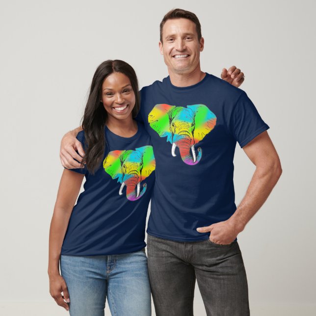 Camiseta Colorida Pachyderm (Unissex)