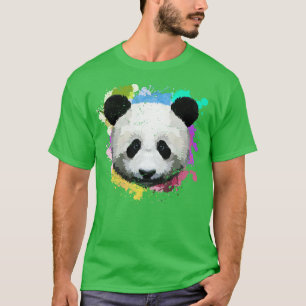 Camiseta Colorida Panda