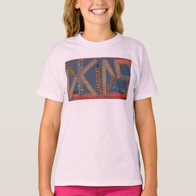 Camiseta colorida para crianças DASCOTT D (Frente)