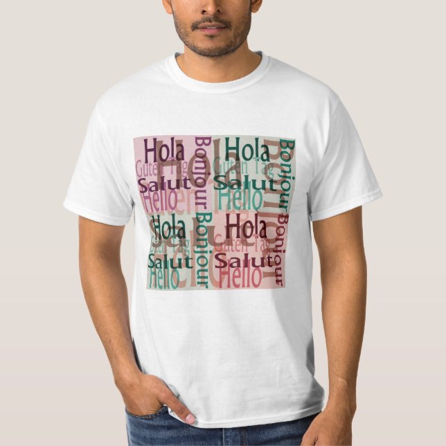 Camiseta colorida para homens (Frente)
