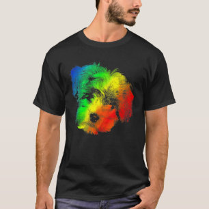 Camiseta Colorida Rainbow Shih Tzu