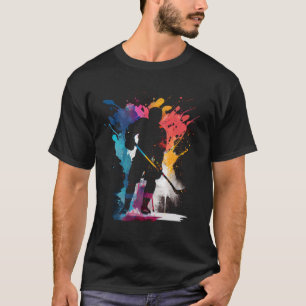 Camiseta Colorida sorvete de hóquei no gelo