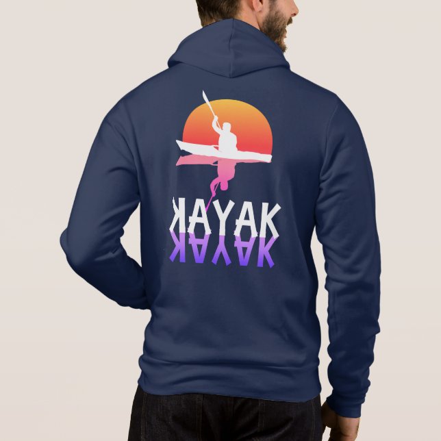 Camiseta Colorida Sunset Kayaking (Verso)