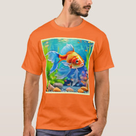 Camiseta Colorida Tank Goldfish Design