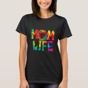 Camiseta Colorida Tie Dye Sunflower Life