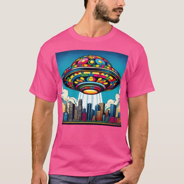 Camiseta Colorida Ufo (Frente)