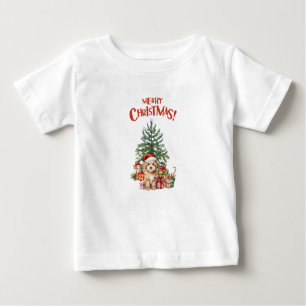 Camiseta Colorida Vintage Watercolor Feliz Natal