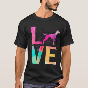 Camiseta Colorida Vizsla Dog Mamãe Dona Vizsla