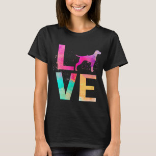Camiseta Colorida Vizsla Dog Mamãe Dona Vizsla