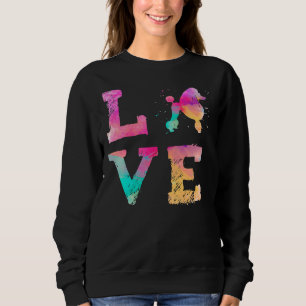 Camiseta Colorida Watercolor Poodle Continental Clip Lover