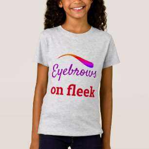 Camiseta Coloridas sobrancelhas em Fleek Trendy Flawless, Z