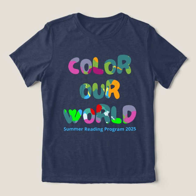 Camiseta Colorido a criatividade do nosso verão mundial em  (Design frontal)