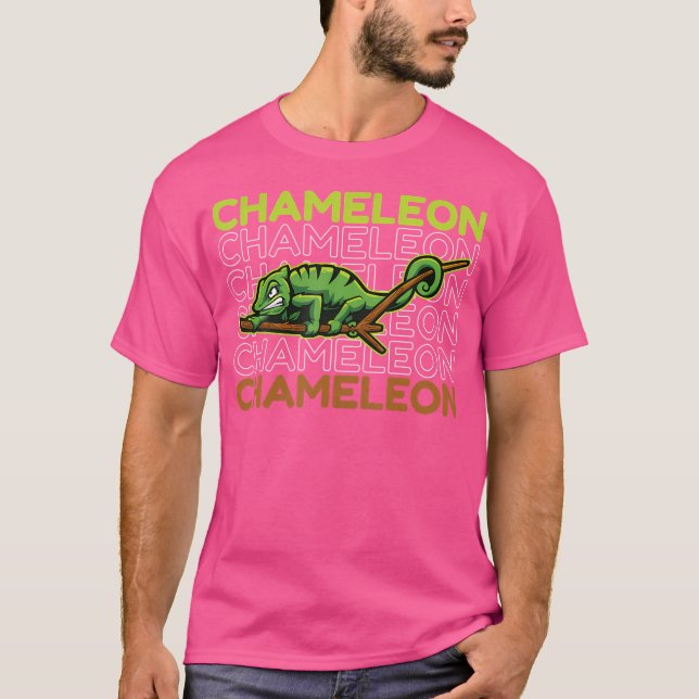 Camiseta Colorido Camaleão I Lizard I Chameleon (Frente)