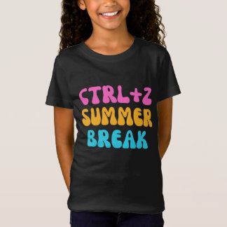 Camiseta Colorido ctrl+z férias de verão - volta às aulas