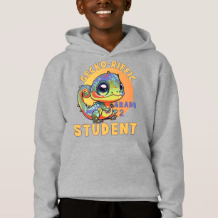Camiseta Colorido Gecko Corajoso Ano Escolar Nome Gecko rif